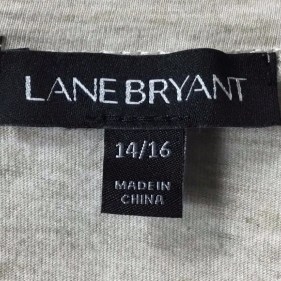 Lane Bryant Cream Tunic Top with Lace Detail 14/16 - Picture 4 of 8